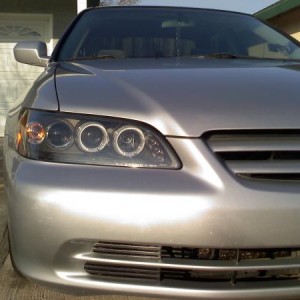 A close up on my Halo Headlights

Bought them on Ebay :D
98-02 Honda Accord SMD LED Dual Halo Projector Head Lights Signal Lamp

"warning" ! They