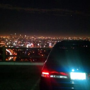 Taking a crusie down Mulholland Dr. in Hollywood, took those curves like a champ!