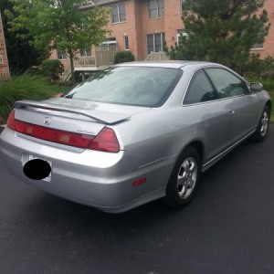 Rear view. After I got my OEM spoiler installed (July 2013)