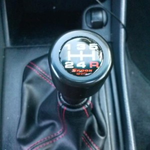OEM Type-R shift boot with Spoon shift nob