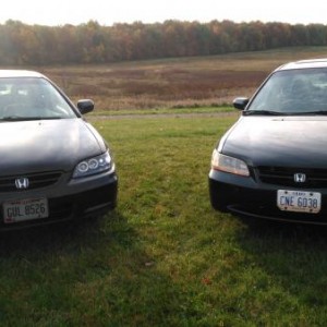 Probably the last picture that will be taken with both of my Accords in it.