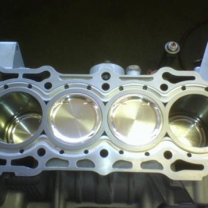 ERL Block assembled, CP pistons, Crower rods