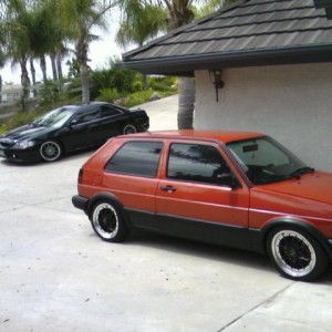 my 89 gti and my 00 cord