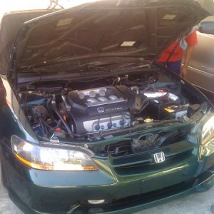 the frist time i clean up the engine
