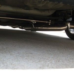 rear lower stress bar and some people only do exhaust tips and think they are doing something, those who know do from the cat back...
not including t