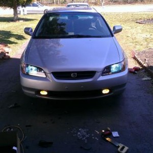 Finish product.. Installing civic fogs :)