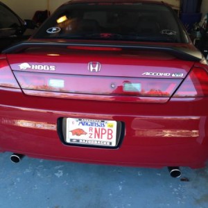 Plasti dipped Licence plate indintion