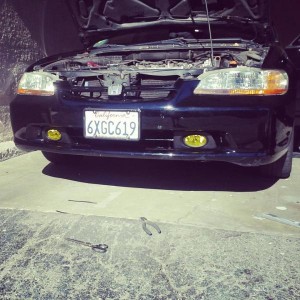 The day i was installing my fog lights