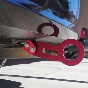 Red rear tow hook