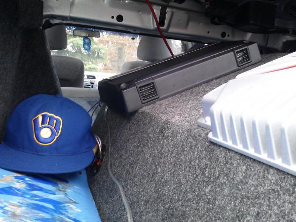 A day in the life of my trunk, gotta rep the mil hat wit tha mil board (which is a Tosa board in this shot) And im flossing two amps... I wish i could