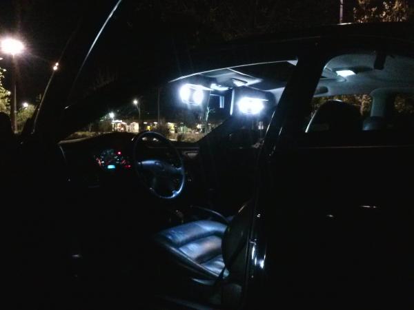 Fully Interior cool white leds.