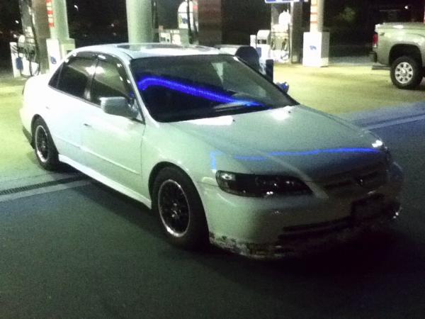 Gas station shot after lowered on tein street basis