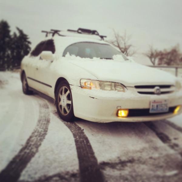 Just a little drive in the snow