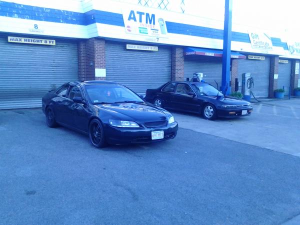 just at the wash with my homie in his 93 accord