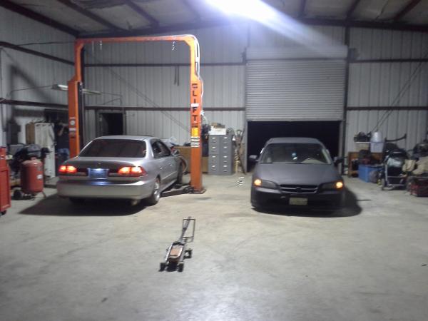 Late night in the laboratory.