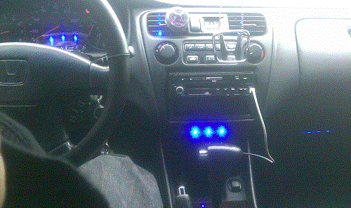 Million color interior LED set up with lights located in every foot well as well as the gauges, center dash, and a/c vents