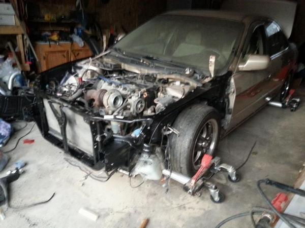 new rad support on and rust removal and paint