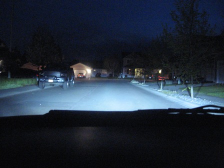 Night shot around the house