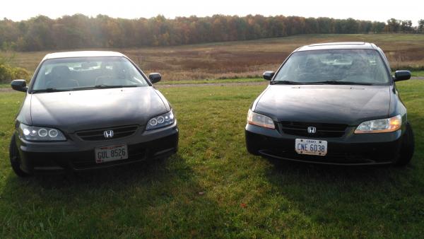 Probably the last picture that will be taken with both of my Accords in it.