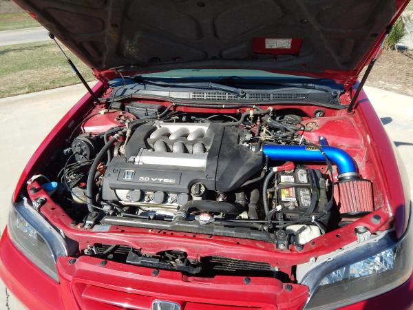 This picture shows where I had installed the AEM Short Ram air intake.