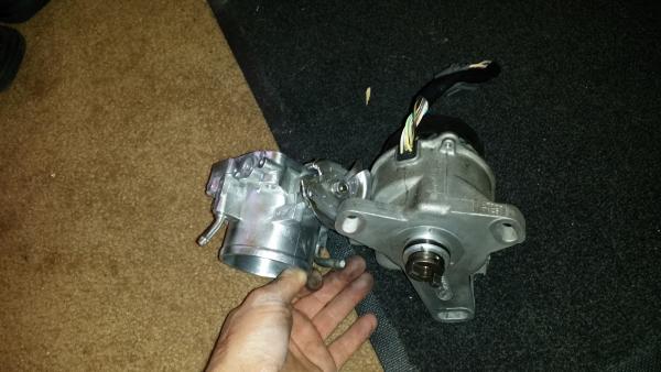 Throttle body polished after, dizzy not polished yet to compare
