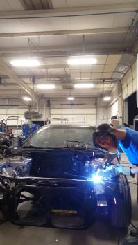 Welding the sheet metal where necessary