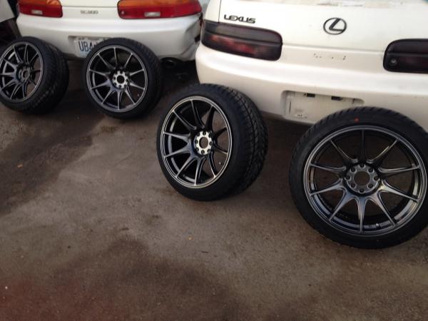 Wheels now have tires!